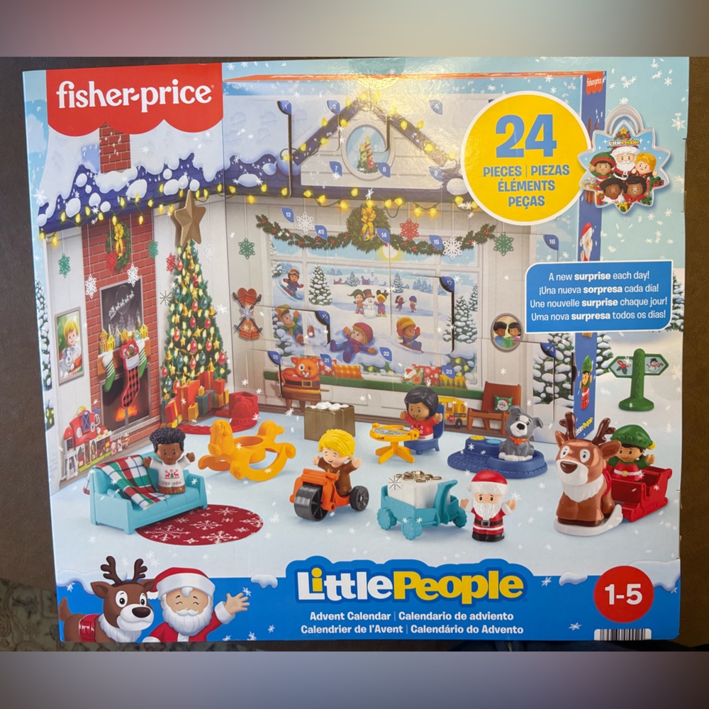 Fisher-Price Little People Advent Calendar - Red, Blue, Yellow